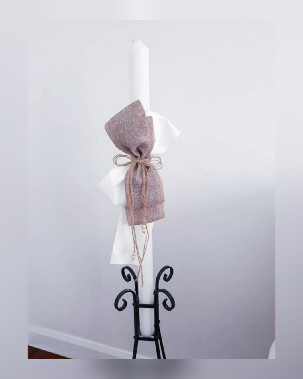Vintage Bow Orthodox Candle - theprintedloveco